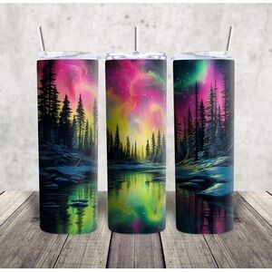 Hand Crafted Northern Lights Tumbler